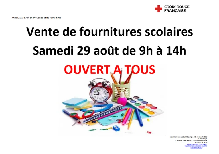 À Aix-en-Provence, des fournitures scolaires à prix réduits