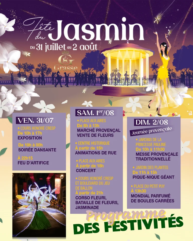 À Grasse, trois jours de fête autour du jasmin
