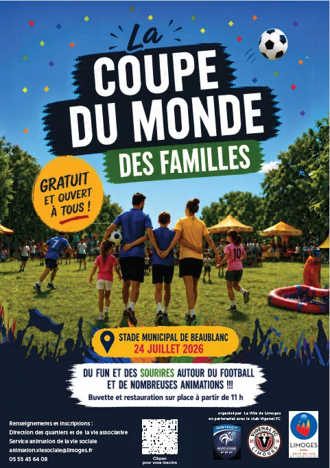 La Coupe du monde des familles gratuite à Limoges le 24 juillet