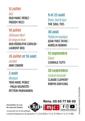 Les Dimanches du Kiosque à Rodez, gratuits le 26 juillet