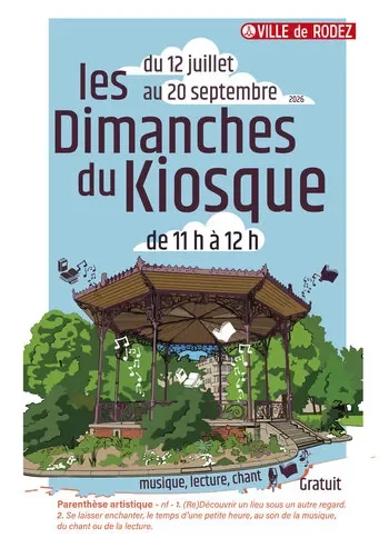 Les Dimanches du Kiosque à Rodez, gratuits le 26 juillet