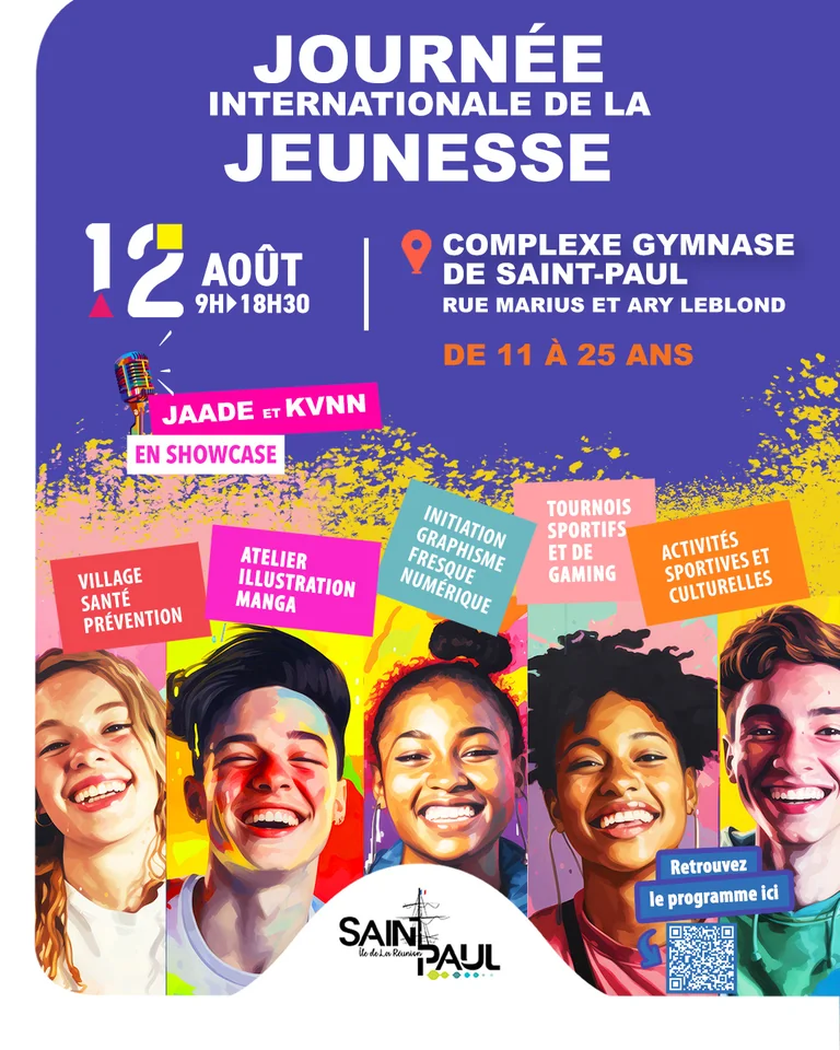 Saint-Paul : Journée de la jeunesse gratuite le 12 août