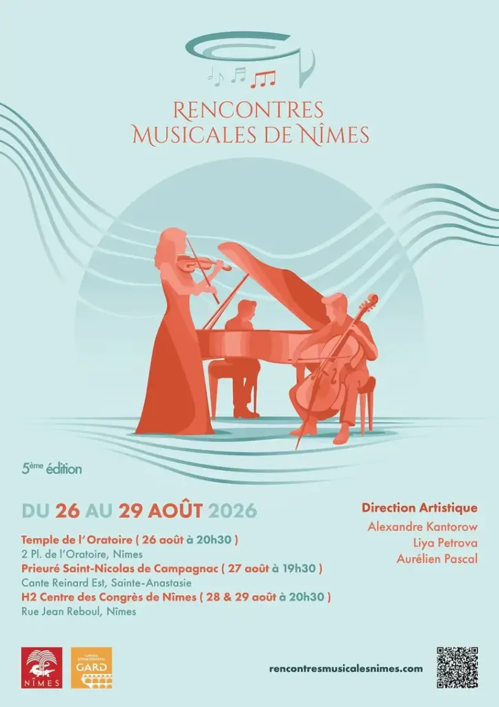 5e Rencontres musicales de Nîmes : 4 soirs dès 15 €