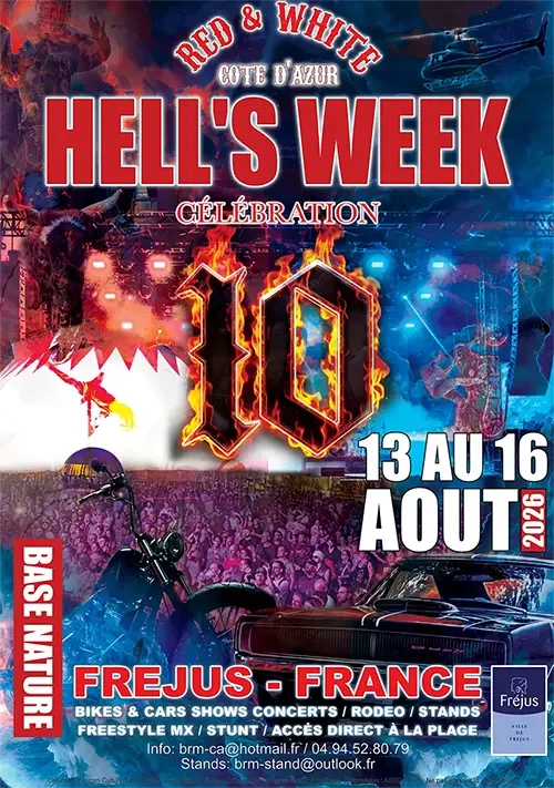 À Fréjus, Hell’s Week fait rugir motos et rock le 15 août