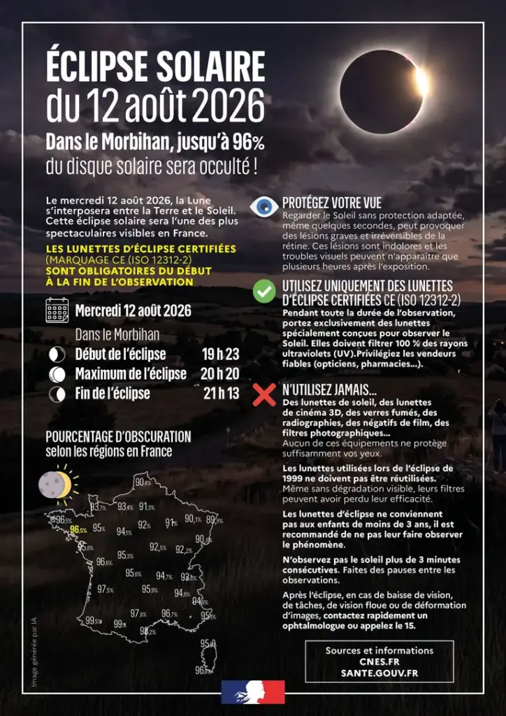 À Vannes, l’éclipse exige une protection précise