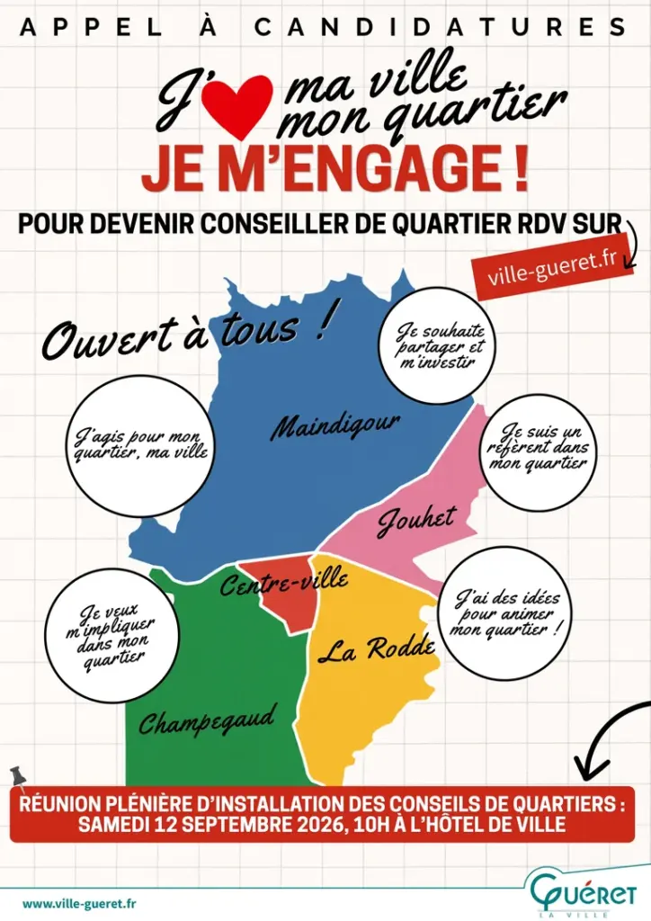 Guéret : une réunion gratuite pour rejoindre son conseil de quartier