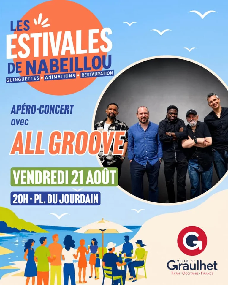 Soirée soul et funk à Graulhet : le concert All Groove le 21 août