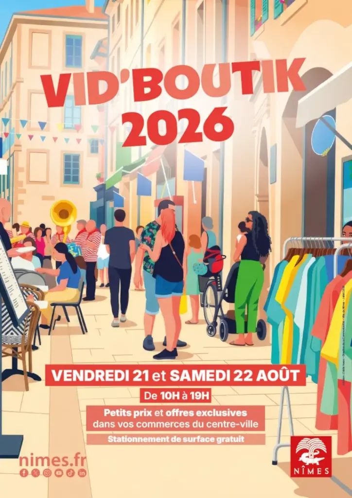 Vid'boutik à Nîmes : deux jours de bonnes affaires en centre-ville: les informations pratiques