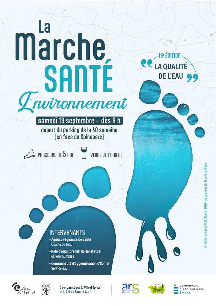 Marche santé à Épinal : 5 km pour comprendre l'enjeu de l'eau