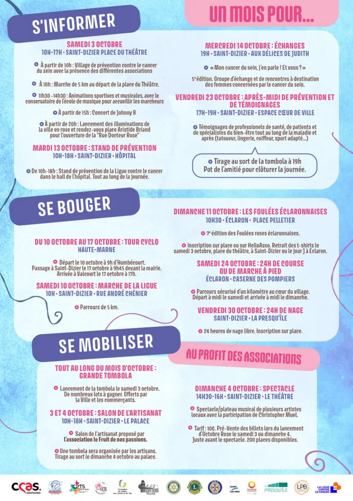 Octobre rose à Saint-Dizier : le programme complet des événements
